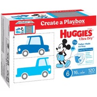 Huggies Boys Ultra Dry Nappies Size 6 Junior (16kg And Over) Carton of 120's