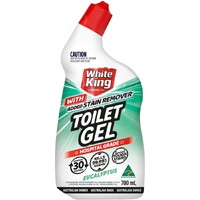 White King Toilet Gel With Added Stain Remover Eucalyptus 700mL