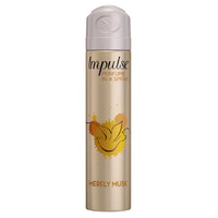 Impulse Women Body Spray Aerosol Deodorant Merely Musk 75mL