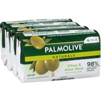 Palmolive Soap Bars Aloe & Olive Extracts 90g Pack of 4