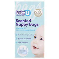 Baby U Scented Nappy Bags Pack of 200's