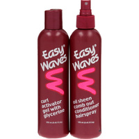 Easy Waves Curl Activator Gel & Comb-Out Conditioner Hairspray Banded Pack 2 x 250mL