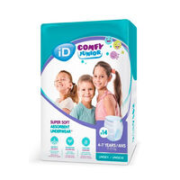 iD Comfy Junior Absorbent Pants 4-7 Years  17-27kg Unisex Pack of 14's