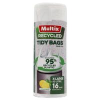 Multix Recycled Tidy Bags X-Large 50L - 82cm x 64cm Pack of 16's
