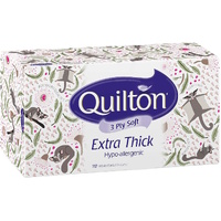 Quilton Classic White Facial Tissues Extra Thick 3Ply Pack of 110 Sheets
