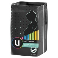 U by Kotex Maternity Pads No Wings Pack of 10
