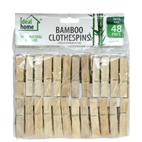 Bamboo Clothes Pegs 48's