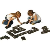 Jumbo Black & White Dominoes