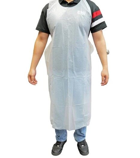 ProVal Disposable Aprons - White 800mm x 1400mm Pack of 50's