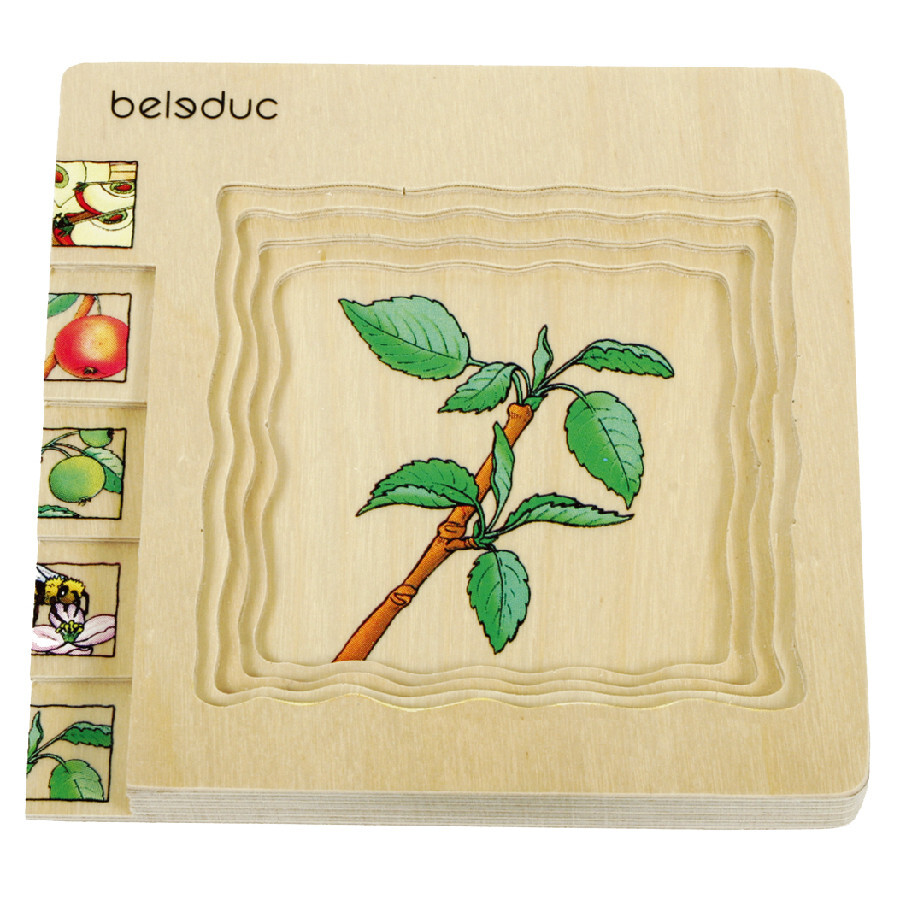 Beleduc Multilayer Wooden Puzzle - Apple (Age 4-6)