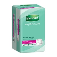 Depend Fitted Briefs Large (77kg+) 8's