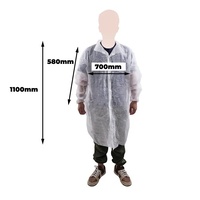 Proval PP White Lab Coat W/Out Pockets