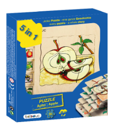 Beleduc Multilayer Wooden Puzzle - Apple (Age 4-6)