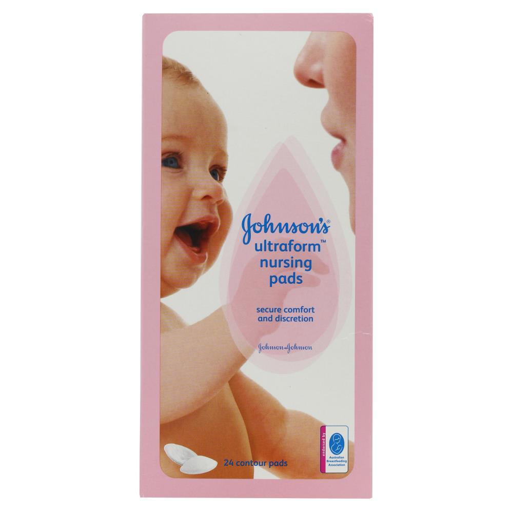Johnson's Ultraform Nursing Pads Secure Comfort & Discretion Pack of 24's