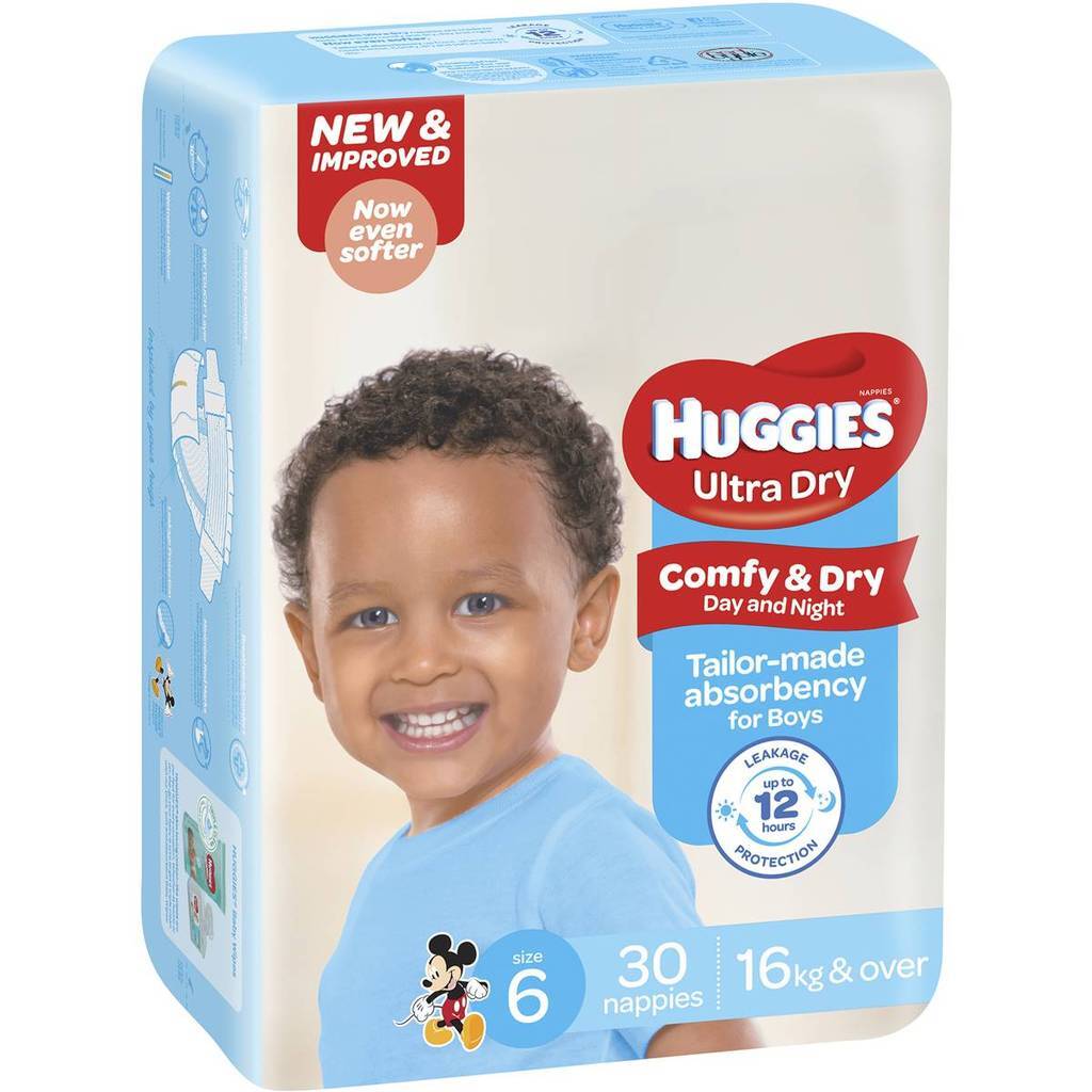 Buy Huggies Ultra Dry Convenience Nappy Junior Boy Pants Size 6 at
