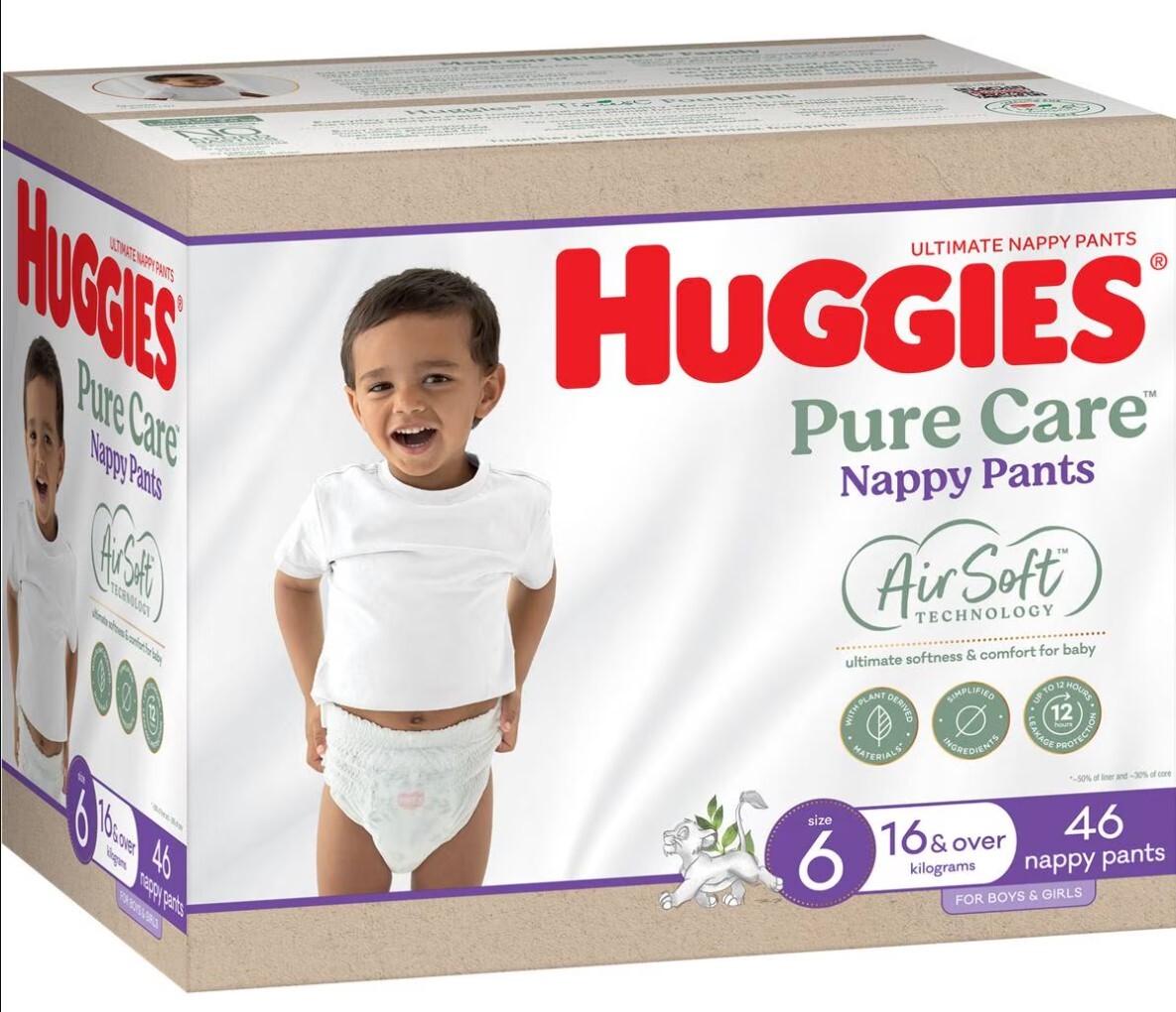 Huggies Ultimate Nappy Pants Size 6 Unisex 16kg & Over 46'S