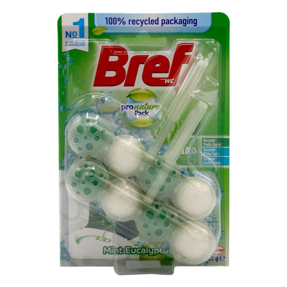 Bref Pro Nature Toilet Cleaner Block Mint & Eucalyptus 2 Pack