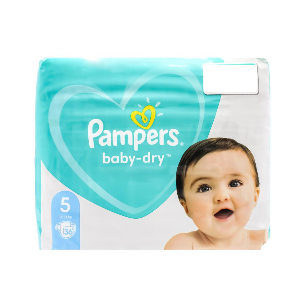 Pampers Couches baby-dry taille 6 Extra Large, 13-18 kg