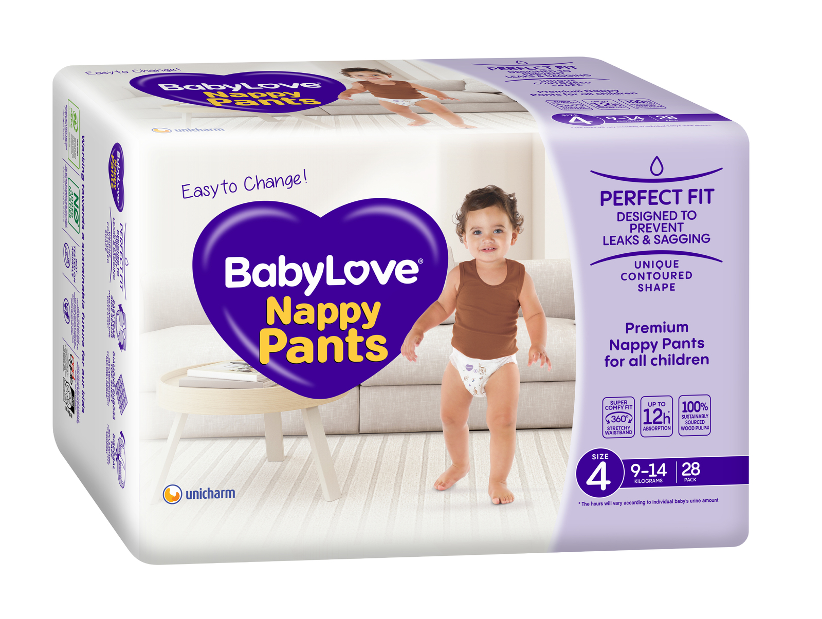 BabyLove Nappy Pants Size 4 Toddler 914KG 28's