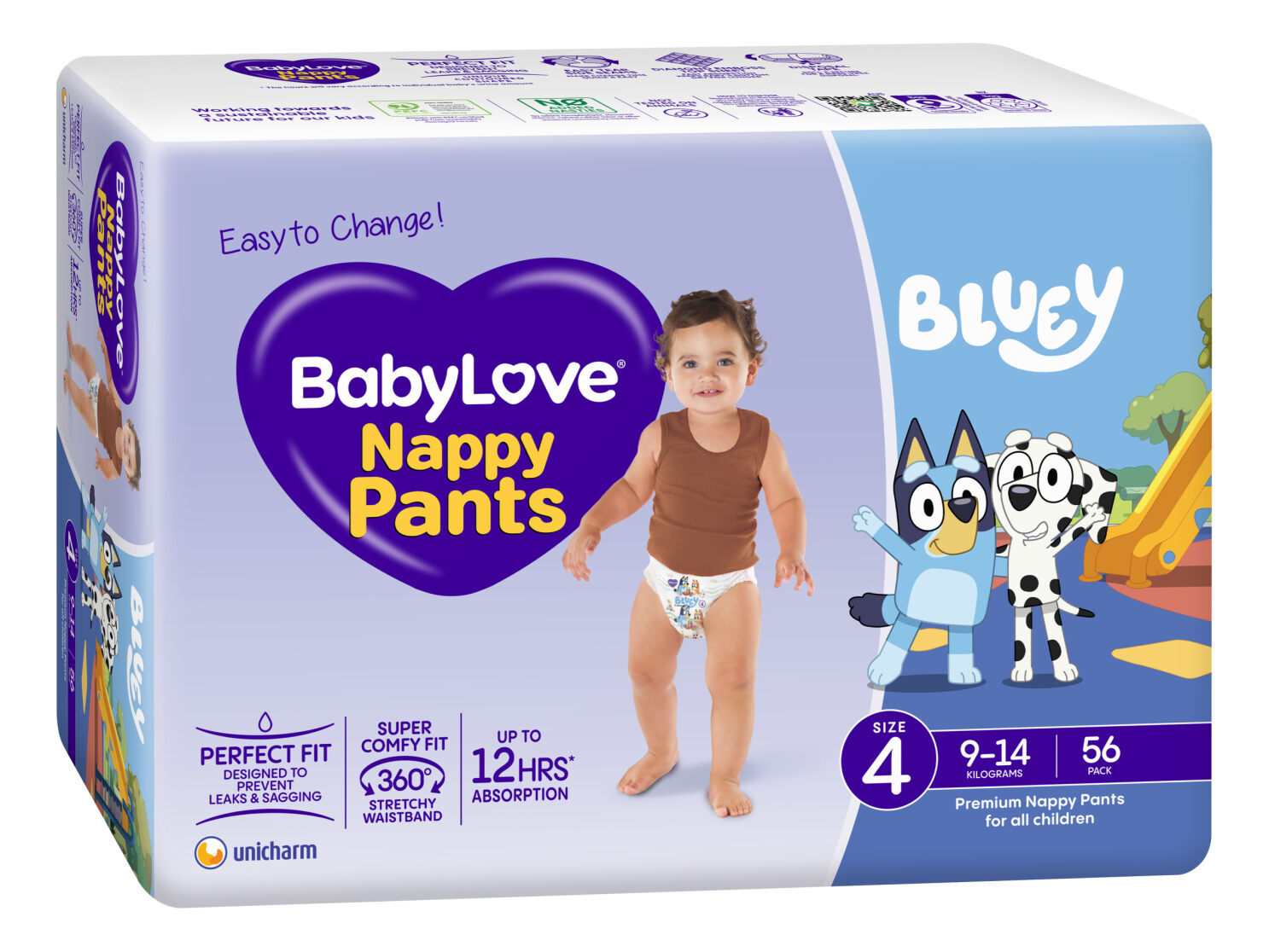 Baby Love Nappy Pants Size 4 Toddler 9 - 14KG (2 x 56) 112's