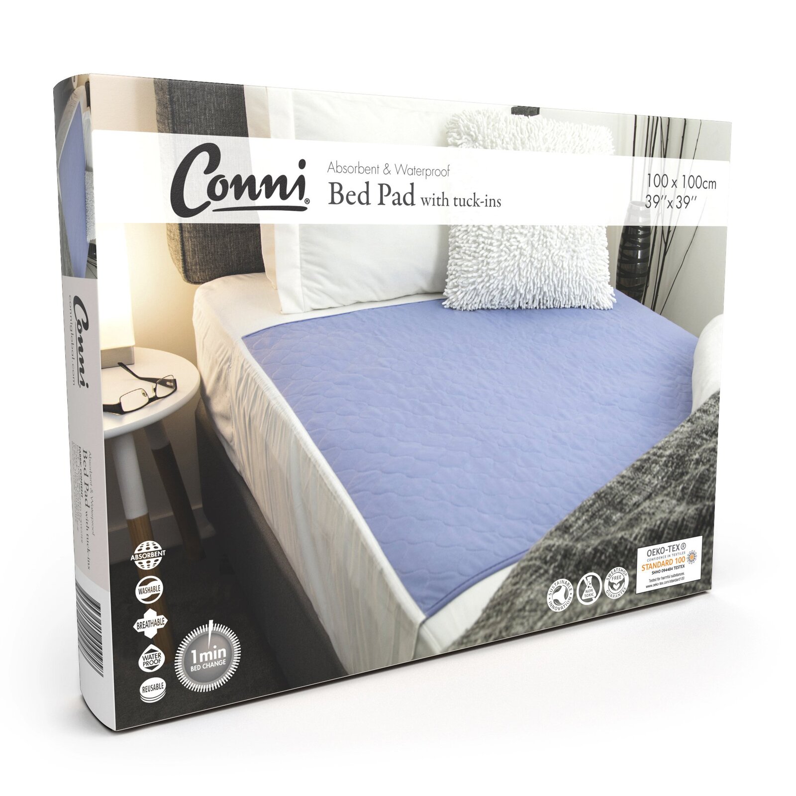 Conni Washable Bed Pads with TuckIns