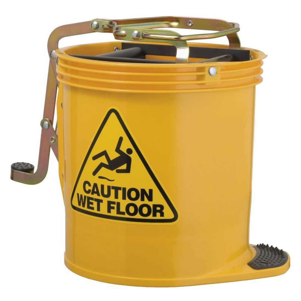 Sabco Wide Mouth Mop Bucket Yellow 16L
