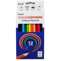 Jasart Colour Sphere Jumbo Colour Pencils TRIANGULAR Shape Pack of 12's