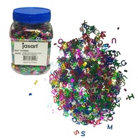 Jasart Glitter Scatters Assorted Alphabets 100g