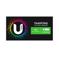 U by Kotex Tampons Mini Slim Design Pack of 16's