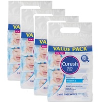 Curash Wipes Moisturising Vitamin E Carton of 12 x 80's