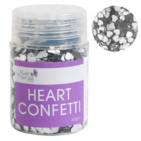 Heart Confetti Silver 60g