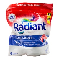 Radiant 3-in-1 Stain Attack Laundry Capsules Pack of 26's