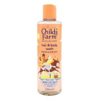 Childs Farm Hair & Body Wash Sensitive Skin Experts Peach & Apricot 250mL