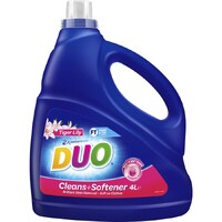 Duo Laundry Liquid Detergent Cleans & Softener Tiger Lily 4L 