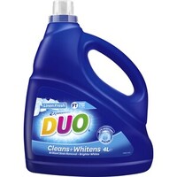 Duo Laundry Liquid Detergent Cleans & Whitens  Linen Fresh 4L 