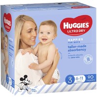 Huggies Jumbo Nappies Size 3 Limited Edition Crawler Boy (6-11kg) Carton of 90's