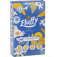 Fluffy Tumble Dryer Sheets Field Flowers Pack of 40's