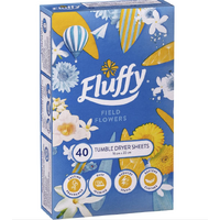  Fluffy Tumble Dryer Sheets Field Flowers Pack of 40's