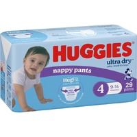 Huggies Ultra Dry Nappy Pants Size 4 Boy 9-14kg (3x29) 87's