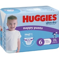 Huggies Ultra Dry Nappy Pants Size 6 Boy 15kg and over (3x24) 72's