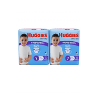 Huggies Ultra Dry Nappy Pants Size 7  Boy 17kg & Over (2 x 22) Carton of 44's