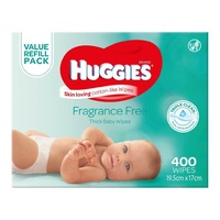 Huggies Wipes Fragrance Free Mega Pack 400's