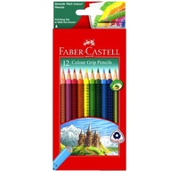 Faber-Castell Colour Pencils With Grip Pack of 12