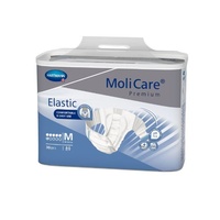 Molicare Premium Elastic 6D Medium (85 - 120cm, 2159mL) 30's