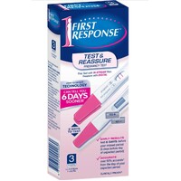 First Response Test And Reassure Pregnancy Test 3 Pack