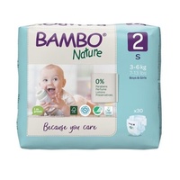 Bambo Nature Nappies Size 2 Mini 3 - 6KG Pack of 30's