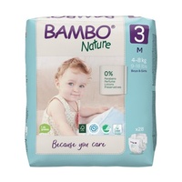 Bambo Nature Nappies Size 3 (M) 4 - 8KG Pack of 28's