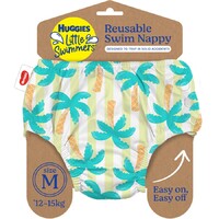 Huggies Little Swimmers Reusable Swim Nappy Tropical Trees Size M 12-15kg