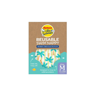 Huggies Little Swimmers Reusable Swim Nappy Tropical Trees Size M 12-15kg