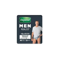 Depend Real-Fit Underwear for Men Medium (71-102cm; 52-86kg) Carton of 32's